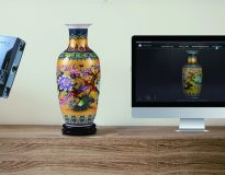 scanner 3DEinscan modélisation d'un vase